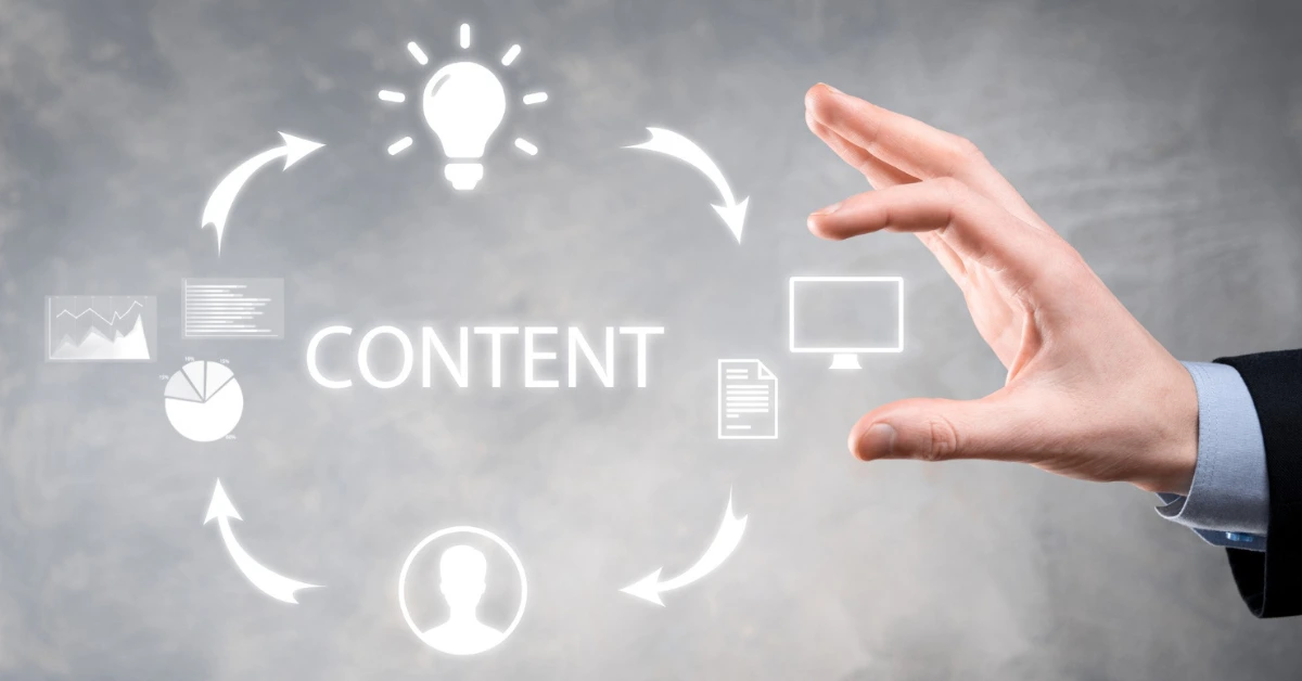 best sms marketing company Compelling content creation graphic