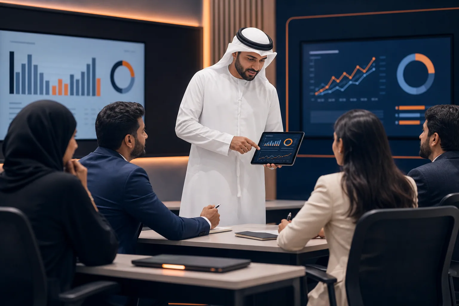Education and training marketing image for Abu Dhabi landing page Digital marketing services for Education and training in Abu Dhabi by Zenerom
